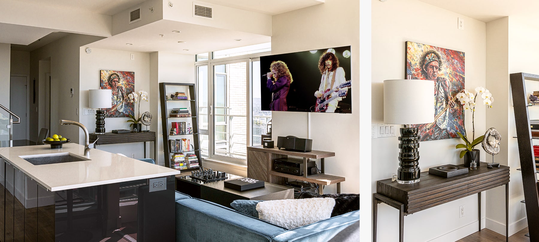 vancouver penthouse living room interior design decor photography
